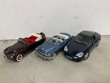 Diecast collectibles(Porsche, Buick, and more)