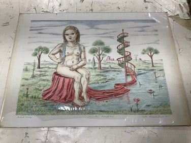 Miniature adult nude artwork by Peter Passuntino(22in.x30in.)