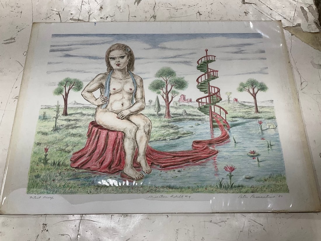 Miniature adult nude artwork by Peter Passuntino(22in.x30in.): Miniature adult nude artwork by Peter Passuntino(22in.x30in.)