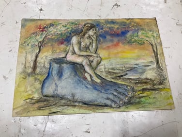 Abstract nude artwork(15in.x22in.)