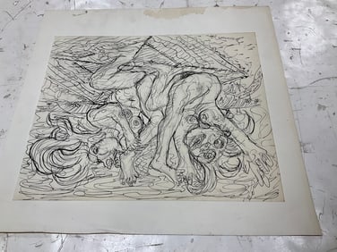 Abstract artwork by Peter PAssuntino(19in.x20in.)