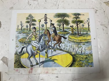 Caroussel art print by Peter Passutino(22in.x28.5in.)