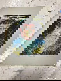 Veiled portrait signed artwork by Peter Passuntino(22in.x30in.)