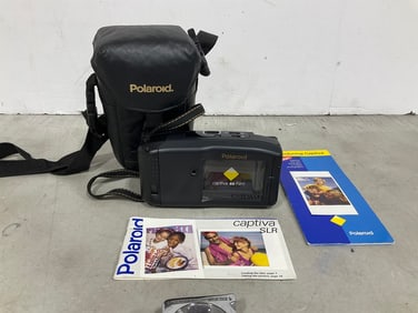 Polaroid camera with case