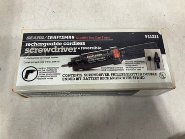 Rechargeable cordless screwdriver