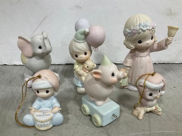 Precious Moments statues/ornaments(tallest 5in.)