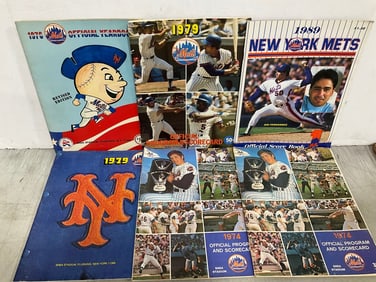 Sports programs, scorebook, baseball yearbooks, and more