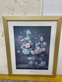 Framed Iris, Narcissi and Roses art print by Albert Williams(25.5in.x32in.)