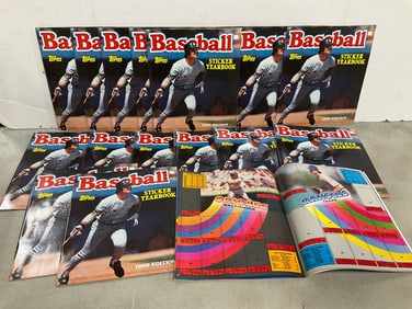 1990 Topps baseball sticker yearbooks