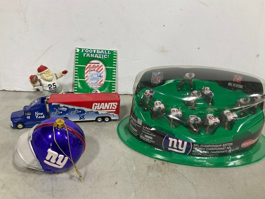 NFL NY Giants Championship Figure Set, NY Giants Ornaments, Truck, and more: NFL NY Giants Championship Figure Set, NY Giants Ornaments, Truck, and more