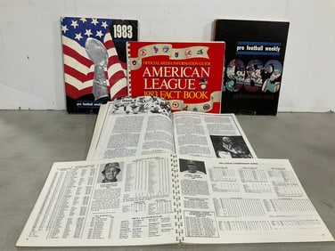 1983 Pro Football Weekly Almanacs, and Fact Books