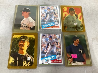 Various Collectible Baseball Cards (Don Mattingly and Orel Hershiser)
