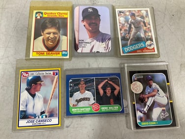 Various Collectible 1980s/1990s Baseball Cards (Don Mattingly, Jose Canseco, and more)