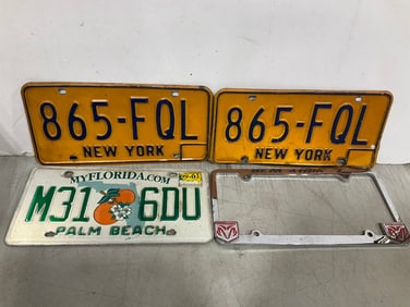 Vintage License Plates/Cover