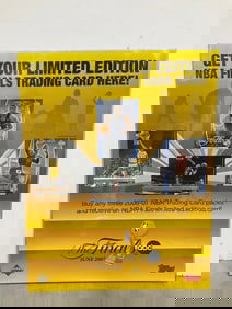 Laminated NBA Trading Card Advertisment (22.25inx28.25in)