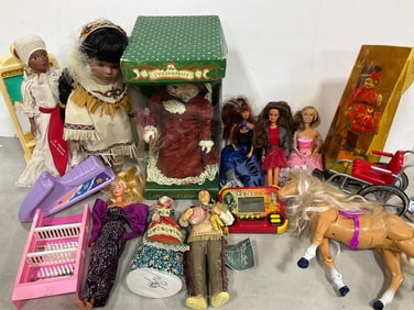 Various Dolls, Barbie Dolls, Barbie Accessories, and more