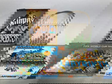 Various Board Games, and Floral Decorative Basket Organizer