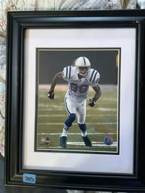 Framed Maruin Harrison Indianapolis Colts signed and matted 14 x 17 Licensed Official NFL Product