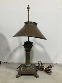 Vintage orient express istanbul brass lamp(20in.tall)