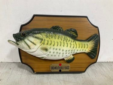 Big Mouth Billy Bass vintage wall animatronic(12.5in.x9in.x3in.)