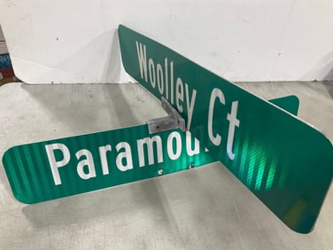 Wooley Ct./Paramamount Dr. street sign(30in.x30in.)