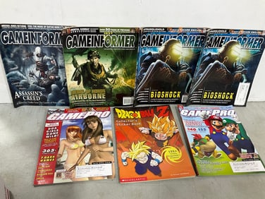 Various gaming magazines