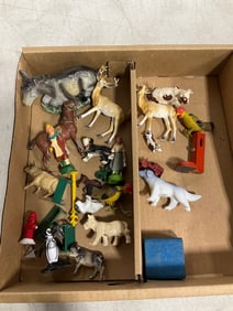 Vintage toy animals and more
