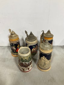 Handmade beer steins(tallet 9.5in.)
