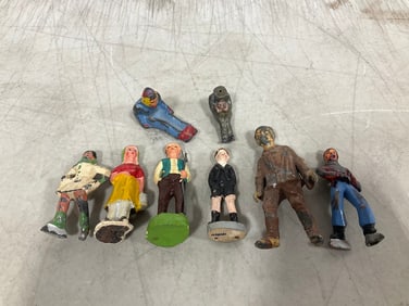 Vintage metal toy figures