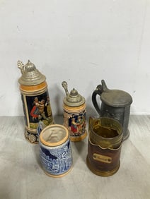 Handmade beer steins(tallet 11in.)