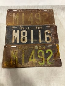 Vintage license plates