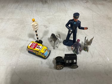 Vintage metal toys
