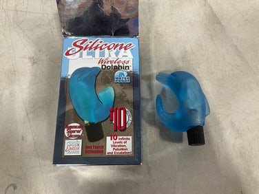 Silicone wireless dolphin adult toy