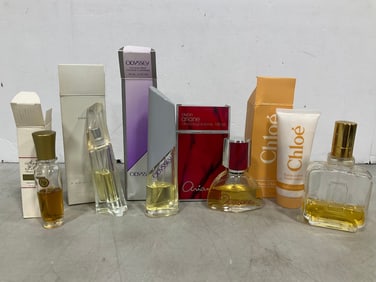 Odyssey cologne spray, Avon Ariane cologne spray, Chloe body lotion, and more(different amounts in
