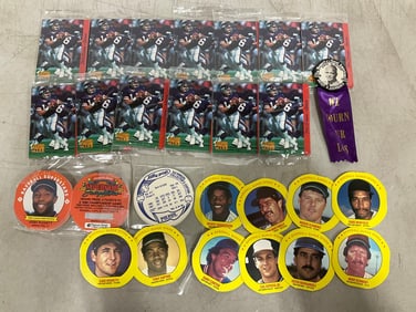 NY Giants cards, super star discs, and more