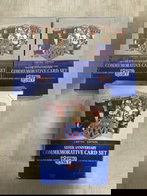 Limited Edition Silver Anniversary superbowl commemorative card sets(new in package)