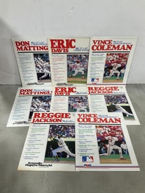 Double sided posters(17in.x26in.-Don Mattingly, Reggie Jackson, Eric Davis, and more)