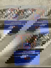Limited Edition Silver Anniversary superbowl commemorative card sets(new in package)
