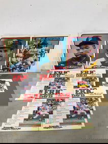 Vintage baseball folders and double sided posters(17in.x26in.)