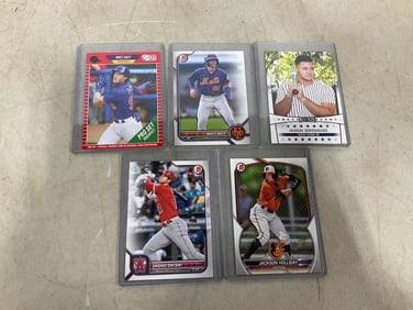 Collectible baseball cards(Jason Dominguez, Brett Baty, and more)