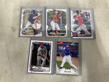 Collectible baseball cards(Brett Baty, Mike Trout, and more)