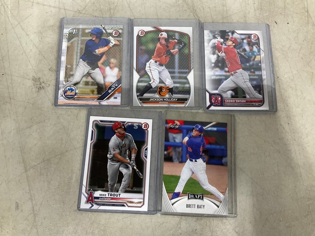 Collectible baseball cards(Brett Baty, Mike Trout, and more): Collectible baseball cards(Brett Baty, Mike Trout, and more)