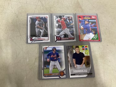 Collectible baseball cards(Brett Baty, Mike Trout, and more)