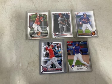 Collectible baseball cards(Brett Baty, Mike Trout, and more)