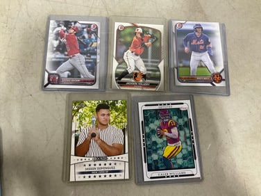 Collectible baseball cards(Jason Dominguez, Brett Baty, and more)