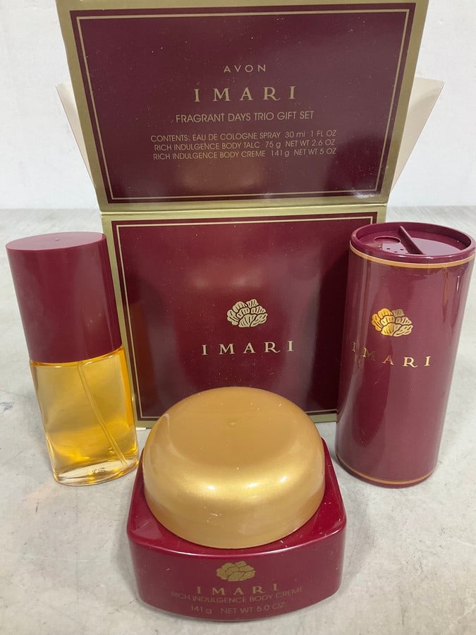 Avon Imari Fragrant Days Trio Gift Set (Cologne Spray, Perfumed Body Powder, and Body Creme) *new* (1 of 1)