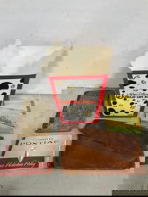 Walt Disney's World on Ice paper popcorn bucket, 1960 Pontiac manual, and more