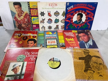 Vintage records(mostly Elvis)