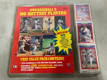 1990's baseballs 100 hottest players(sealed)