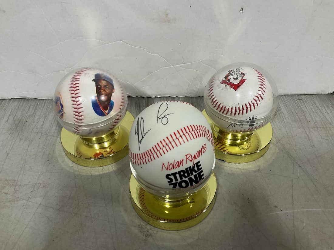 Autographed baseballs: Autographed baseballs